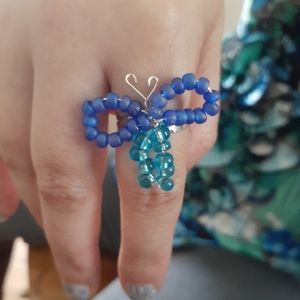 Handmade dragonfly ring